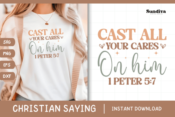 Christian Quote SVG - Faith Saying 19 for Graphics and Crafts
