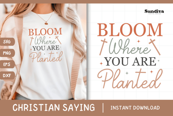 Christian Quote SVG - Faith Saying 20 for Graphics and Crafts