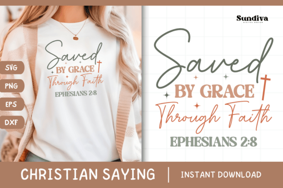 Christian Quote SVG - Faith Saying 25 for Graphics and Crafts