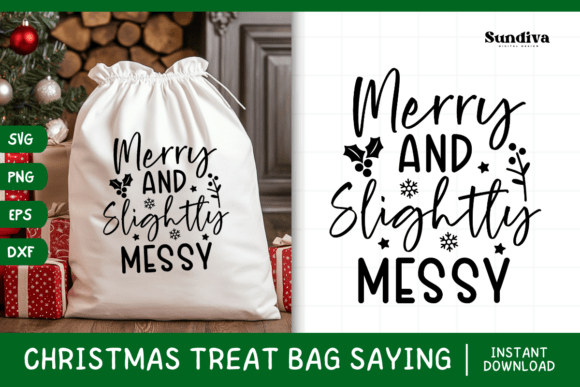 Christmas Treat Bag Quote SVG 14 for Graphics and Crafts
