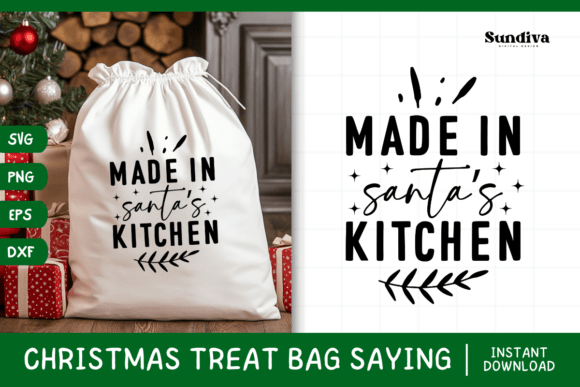 Christmas Treat Bag Quote SVG 16 Graphics for Crafts