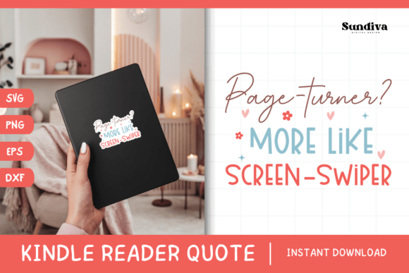 Kindle Lover - Reading Quote SVG 10: A Graphic Design Review