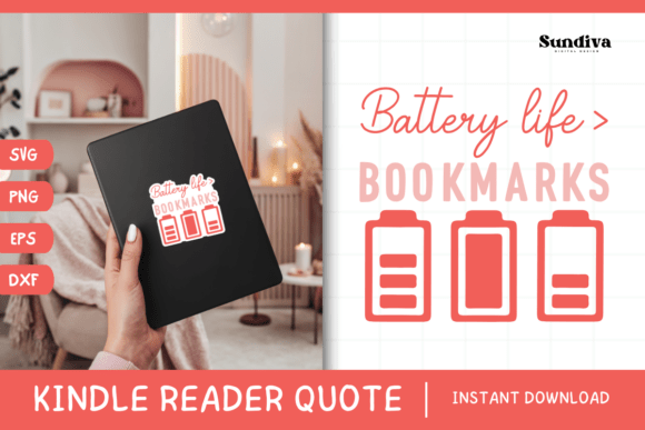 Kindle Lover - Reading Quote SVG 29: Graphics & Crafts Review