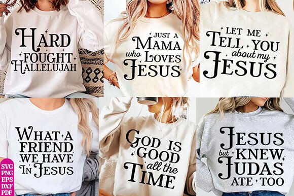 Minimal Christian Quote SVG Bundle PNG Review