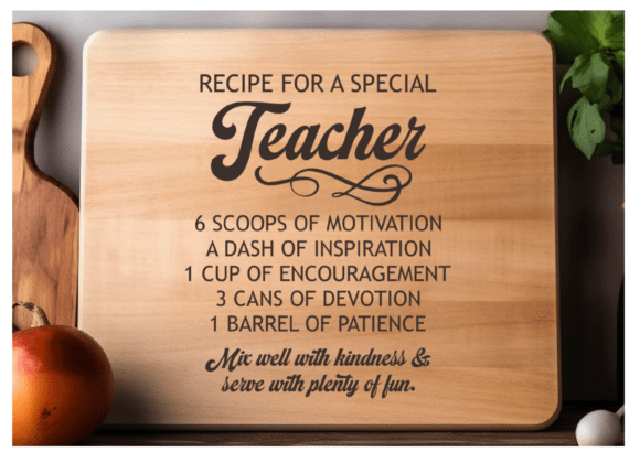 Teacher Appreciation Board Quote Svg Png for Crafts and Graphics