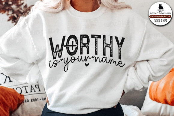 Worthy is Your Name Svg for Embroidery Projects